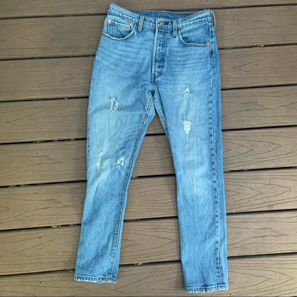 Levi’s 501’s Button Fly Skinny Jeans
